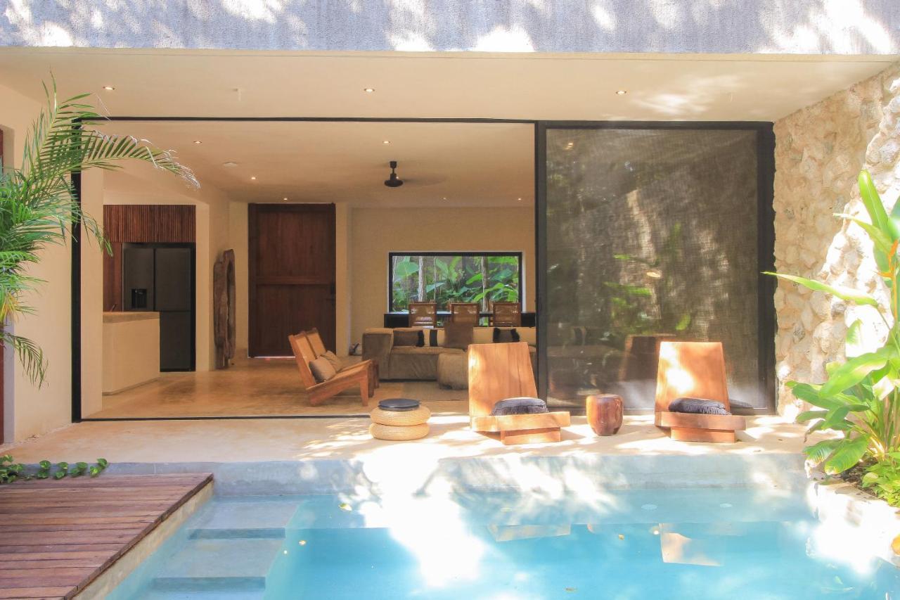Elegant Boho Style Villa Jungle Views In Rooftop Deck & Outstanding Raw Pool In Holistika Tulum Exterior foto
